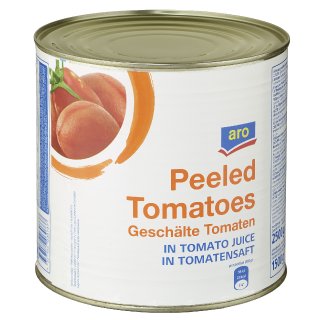 aro Geschälte Tomaten - 2,65 kg Dose