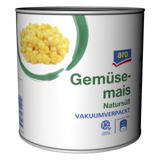 aro Gemüsemais - 2,12 kg Dose