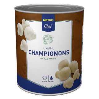 METRO Chef Champignon 1. Wahl ganze Köpfe - 3,10 kg Dose