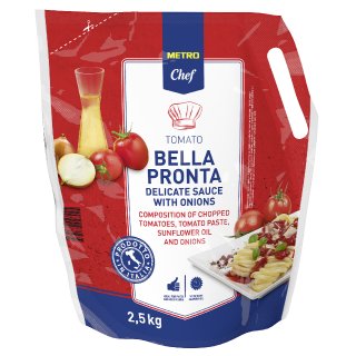 METRO Chef Tomatensauce Bellapronta - 4 x 2,50 kg Beutel