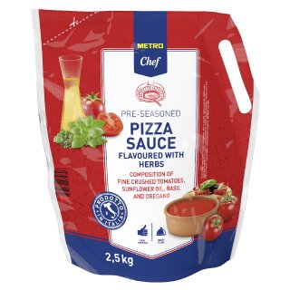METRO Chef Pizzasauce mit Kräutern - 2,50 kg Beutel