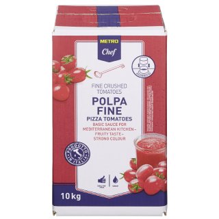 METRO Chef Polpa Pizza Tomaten Basis Sauce - 10 kg Beutel