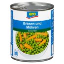 aro Erbsen und Möhren extra fein - 800 g Dose
