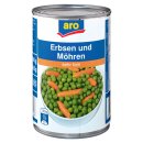 aro Erbsen sehr fein mit Möhrchen - 400 g Dose