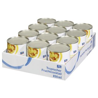 aro Fruchtcocktail 5-fach - 12 x 900 g Dosen