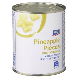 aro Ananas Stücke - 3,00 kg Dose