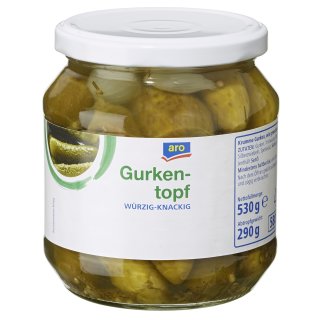 aro Gurkenviertel - 530 g Glas