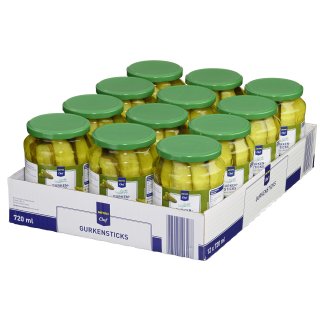 METRO Chef Gurkensticks - 12 x 670 ml Gläser