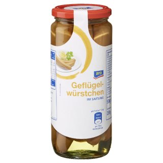 aro Geflügelwürstchen im Saitling - 250 g Glas