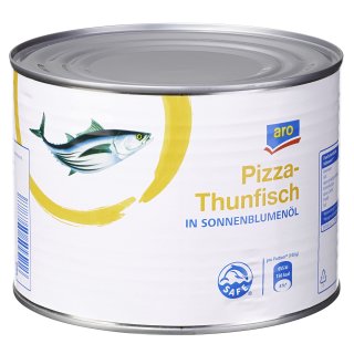 aro Pizza Thunfischstücke in Sonnenblumenöl - 6 x 1,70 kg Dosen