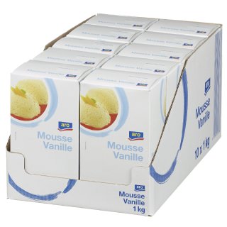 aro Mousse Vanille - 10 x 1 kg Packungen