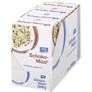 aro Schoko Müsli - 4 x 2 kg Faltschachteln