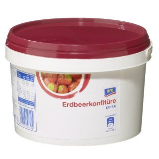 aro Konfitüre Extra Erdbeer 50 g je 100 g Fruchtgehalt dickflüssig Deutschland - 3 kg Eimer