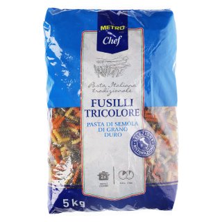 METRO Chef Fusilli Tricolore - 5,00 kg Beutel