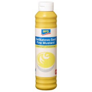 aro Tafelsenf mittelscharf - 875 ml Flasche