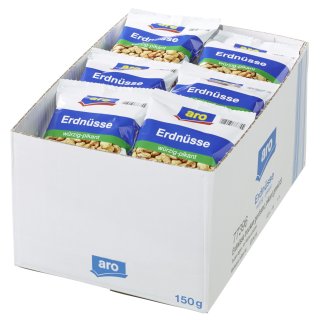 aro Erdnüsse würzig-pikant - 30 x 150 g Packungen