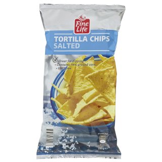 Fine Life Tortilla Chips Salted - 200 g Packung