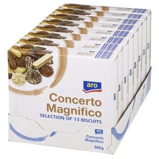 aro Gebäckmischung Concerto Magnifico - 8 x 500 g Schachteln