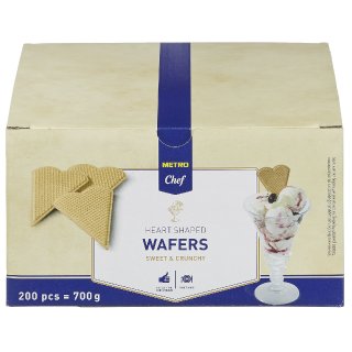 METRO Chef Herzfächerwaffeln - 200 g Packung