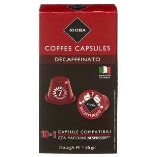 Rioba 10+1 Kapseln Decaffeinato