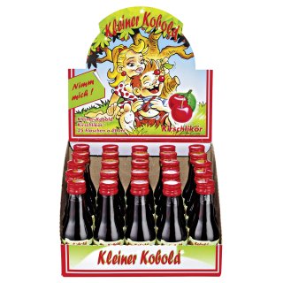 Kleiner Kobold Fussball Wodka Kirsch 17 % Vol. - 25 x 0,02 l Pakete