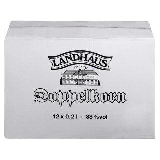 Landhaus Doppelkorn 38 % Vol. - 12 x 0,20 l Flaschen