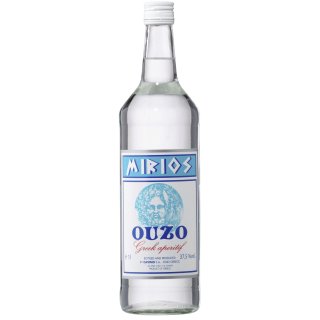 Mirios Ouzo 37,5 % 1,00 l - 6 x 1,00 l Flaschen