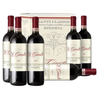 Le Ginestre Classico Riserva Rotwein - 6 x 0,75 l Flaschen