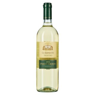 Ca Ernesto Pinot Grigio DOC Veneto Weißwein trocken, fruchtig, frisch, elegant - 6 x 0,75 l Flaschen