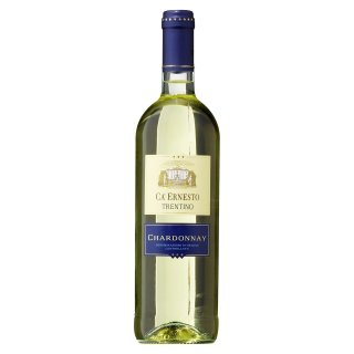 Ca Ernesto Chardonnay DOC Weißwein elegant, trockenfrischfruchtig - 0,75 l Flasche