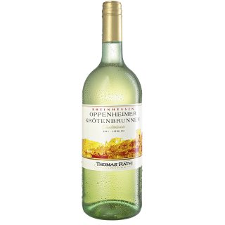 Thomas Rath Oppenheimer Krötenbrunnen QBA Weißwein lieblich - 6 x 1,00 l Flaschen
