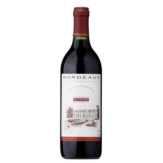 Jean Degaves Bordeaux Rouge A.O.P. Rotwein trocken - 6 x 0,75 l Flaschen