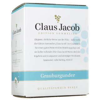 Claus Jacob Grauburgunder Qualitätswein Weißwein trocken (5L Packung)