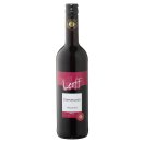 Leoff Dornfelder QbA Rotwein trocken - 0,75 l Flasche