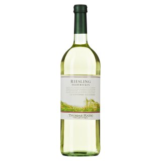 Thomas Rath Riesling QBA halbtrocken Weißwein - 1,00 l Flasche