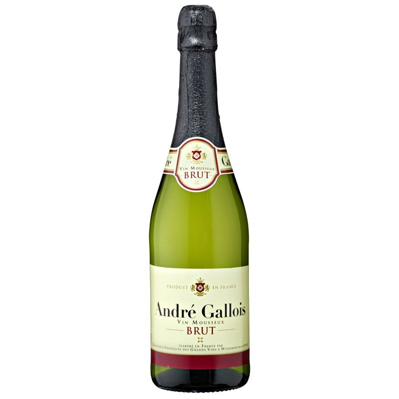 Sparkling Wine Andrè Gallois Brut Sekt trocken 6 x 750 ml Flaschen