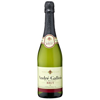 Sparkling Wine Andrè Gallois Brut Sekt trocken - 6 x 750 ml Flaschen