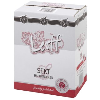 Sparkling Wine Leoff Sekt halbtrocken - 6 x 750 ml Flaschen