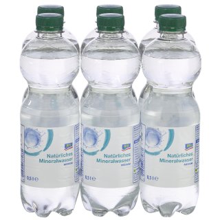 aro Mineralwasser Medium - 6 x 0,50 l Flaschen