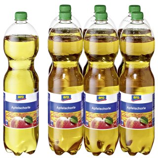 aro Apfelschorle - Neue Rezeptur - 6 x 1,50 l Flaschen