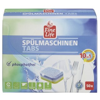 Fine Life Spühlmaschinentabs 10 in 1