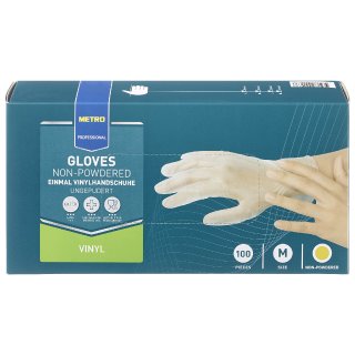 METRO Professional Vinyl Handschuhe Ungepudert  Größe M