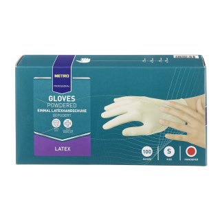 METRO Professional Einmal-Handschuhe gepudert Gr. S Latex