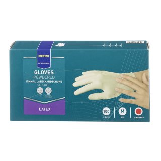 METRO Professional Einmal-Handschuhe gepudert Größe M Latex