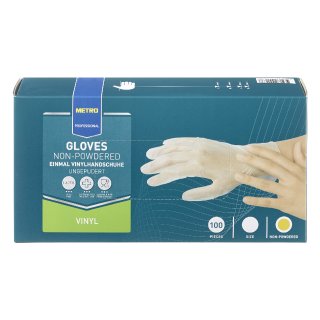 METRO Professional Vinyl Handschuhe Gepudert