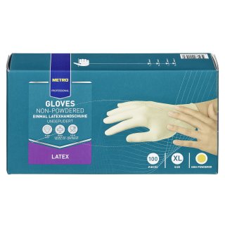 METRO Professional Einmal-Latexhandschuhe ungepudert Gr. S