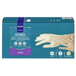 METRO Professional Einmal-Latexhandschuhe ungepudert Gr. XL