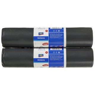 aro Müllsäcke 82  x  120 cm Schwarz 130 l Low Density Polyethylen (LDPE), Polyethylen (PE) 55 My