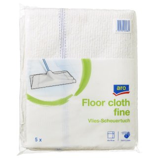 aro Vlies-Scheuertuch 60  x  70 cm Weiß - 5 Stück