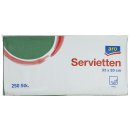 aro Zelltuch-Servietten Grün 33  x  33 cm 2 lagig